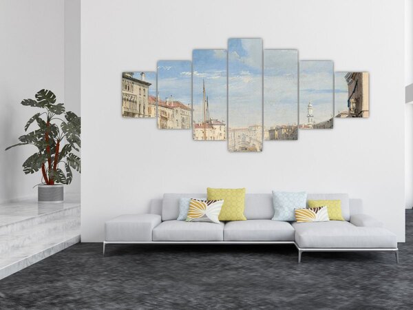 Obraz - Richard Parkes Bonington, The Grand Canal, reprodukce (210x100 cm)
