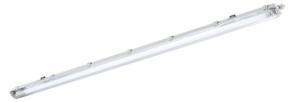 FAN LED-ATLANTIC-1XT8-150 Vodotěsné stropní svítidlo Atlantic Silver LED 1xT8 (zářivka v ceně), IP65, délka 150 cm - FANEUROPE