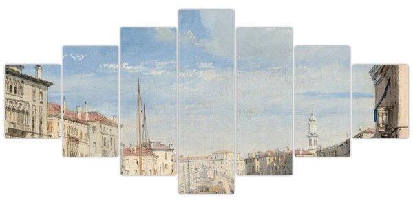 Obraz - Richard Parkes Bonington, The Grand Canal, reprodukce (210x100 cm)