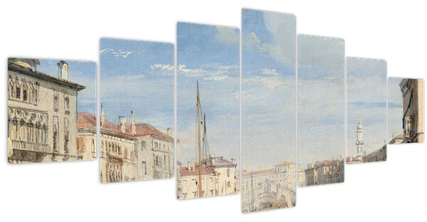 Obraz - Richard Parkes Bonington, The Grand Canal, reprodukce (210x100 cm)
