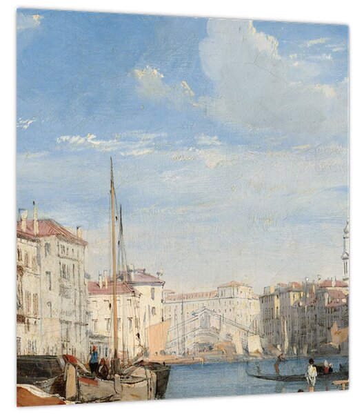 Obraz - Richard Parkes Bonington, The Grand Canal, reprodukce (30x30 cm)