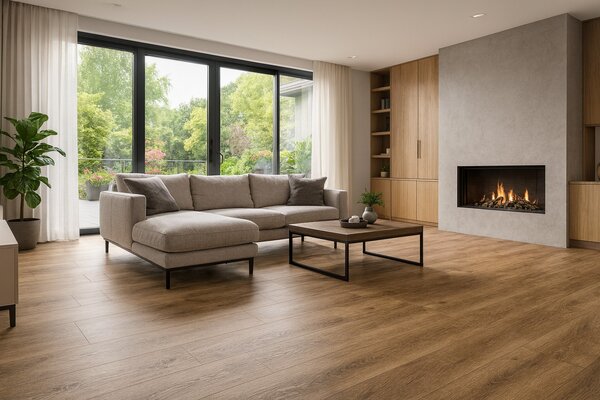 Beauflor, PVC podlaha - lino Quintex Lime Oak 160L - dub, na míru, šíře 4m,5m, hnědá, filc, chodba / předsíň