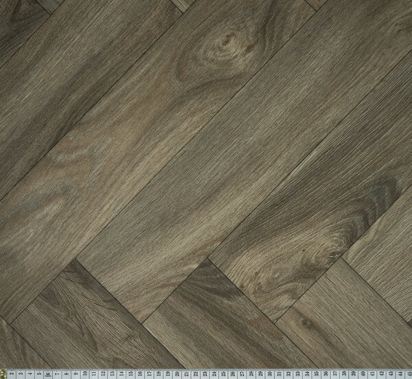 Beauflor, PVC podlaha - lino Blacktex Laurel Oak 669D - dub, na míru, šíře 4m, hnědá, filc, chodba / předsíň