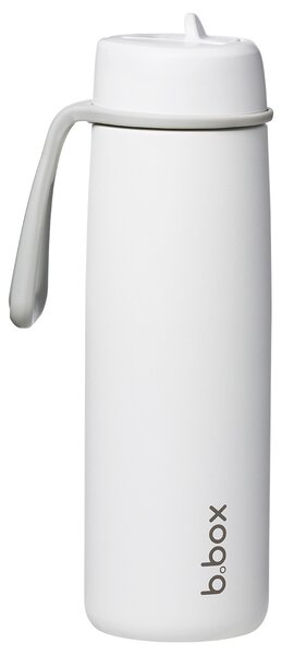 Nerezová termolahev s brčkem, 690ml ,b.box, white out