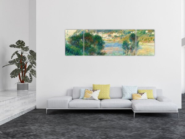 Obraz - Auguste Renoir, View of Monte Carlo from Cap Martin, reprodukce (170x50 cm)