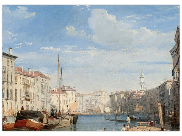 Obraz - Richard Parkes Bonington, The Grand Canal, reprodukce (70x50 cm)