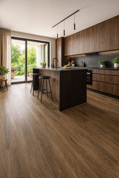 Beauflor, PVC podlaha - lino Quintex Lime Oak 160L - dub, na míru, šíře 4m,5m, hnědá, filc, chodba / předsíň
