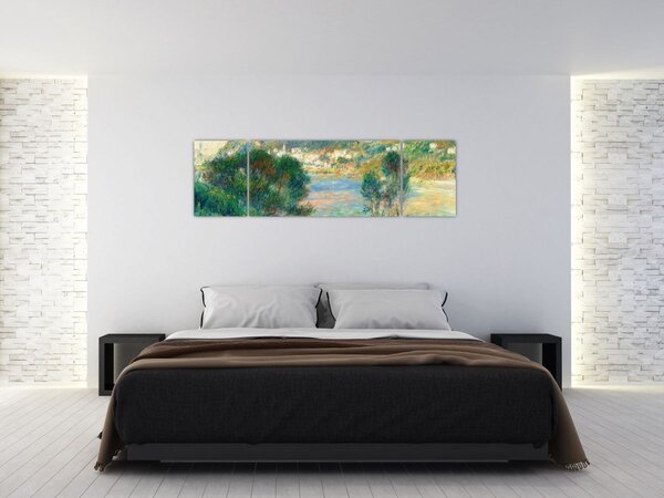 Obraz - Auguste Renoir, View of Monte Carlo from Cap Martin, reprodukce (170x50 cm)