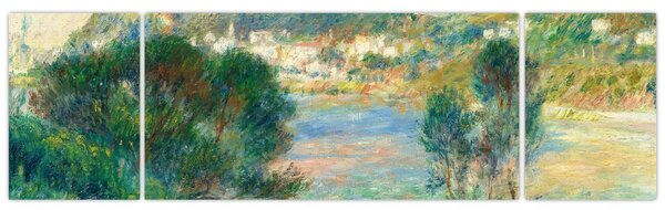 Obraz - Auguste Renoir, View of Monte Carlo from Cap Martin, reprodukce (170x50 cm)