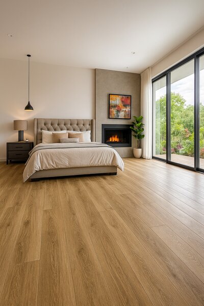 Beauflor, PVC podlaha - lino Quintex Havanna Oak 699L - dub, na míru, šíře 4m,5m, hnědá, filc, chodba / předsíň
