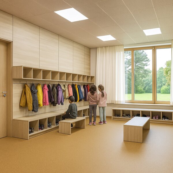 Lentex, PVC podlaha - lino Flexar PUR 603-06 hnědá, na míru, šíře 2m,4m, hnědá, bez podkladu, kancelář