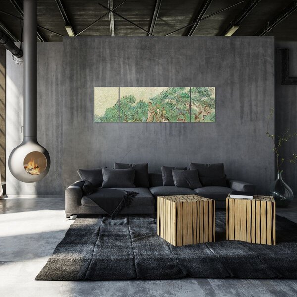 Obraz - Vincent van Gogh, The Olive Orchard, reprodukce (170x50 cm)