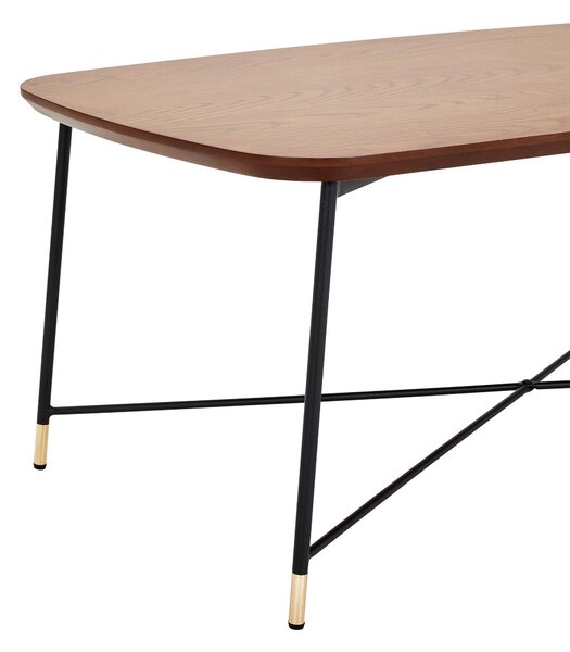 KONFERENČNÍ STOLEK, černá, barvy dubu, barvy zlata, dřevo, kov, kompozitní dřevo, 120/45/60 cm MID.YOU - Konferenční stolky, Online Only