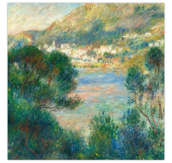 Obraz - Auguste Renoir, View of Monte Carlo from Cap Martin, reprodukce (30x30 cm)