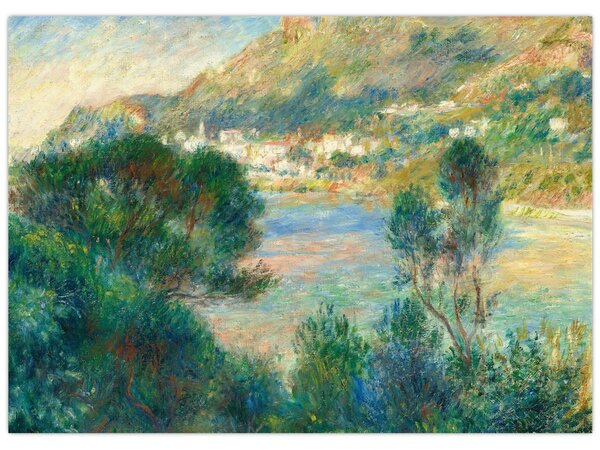 Obraz - Auguste Renoir, View of Monte Carlo from Cap Martin, reprodukce (70x50 cm)