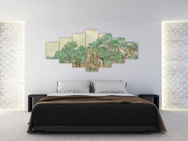Obraz - Vincent van Gogh, The Olive Orchard, reprodukce (210x100 cm)