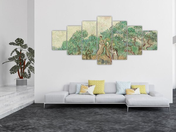 Obraz - Vincent van Gogh, The Olive Orchard, reprodukce (210x100 cm)