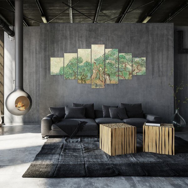 Obraz - Vincent van Gogh, The Olive Orchard, reprodukce (210x100 cm)