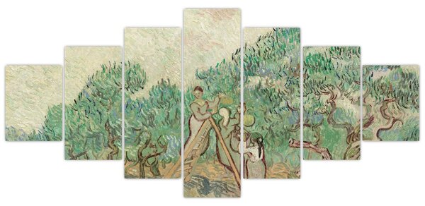 Obraz - Vincent van Gogh, The Olive Orchard, reprodukce (210x100 cm)