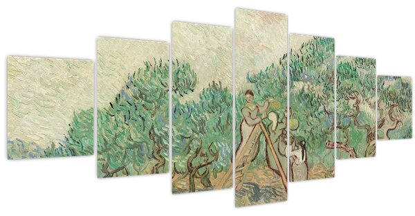 Obraz - Vincent van Gogh, The Olive Orchard, reprodukce (210x100 cm)