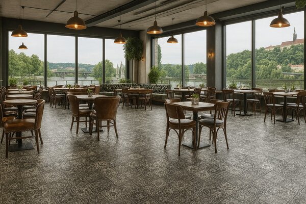 Beaulieu International Group, PVC podlaha - lino Livitex Retro 2795, na míru, šíře 3m,4m, šedá, filc, chodba / předsíň
