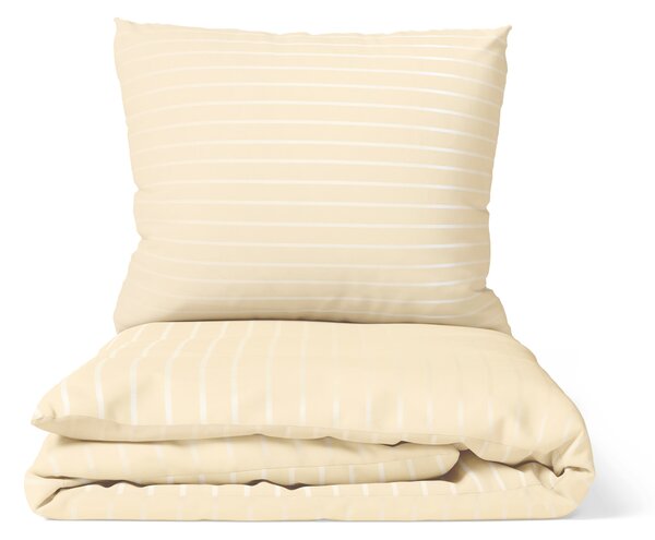 DARRÉ Saténové povlečení Pruh 6/24mm - champagne Velikost: 140 x 200 + 70 x 90