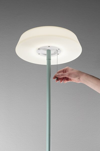 FAN LED-JIN-PT-VDE Solární stojací lampa Jin (zelená) dobíjecí LED 2,6 W, stmívatelná CCT, IP54, pr. 40 x 147 cm - FANEUROPE