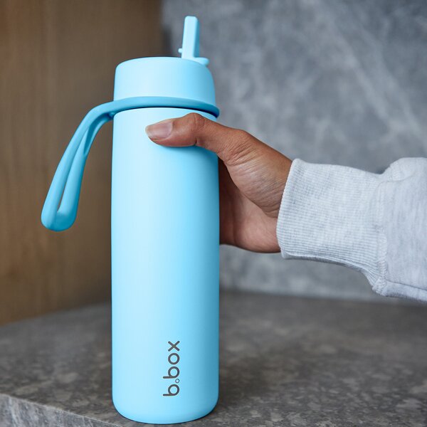 Nerezová termolahev s brčkem, 690ml ,b.box, lagoon