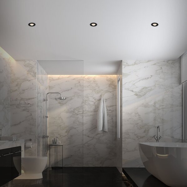 BRI 7056-035 LED vestavná svítidla sada, pr.9,5 cm, 3x LED, 3 W, 260 lm, černá - BRILONER