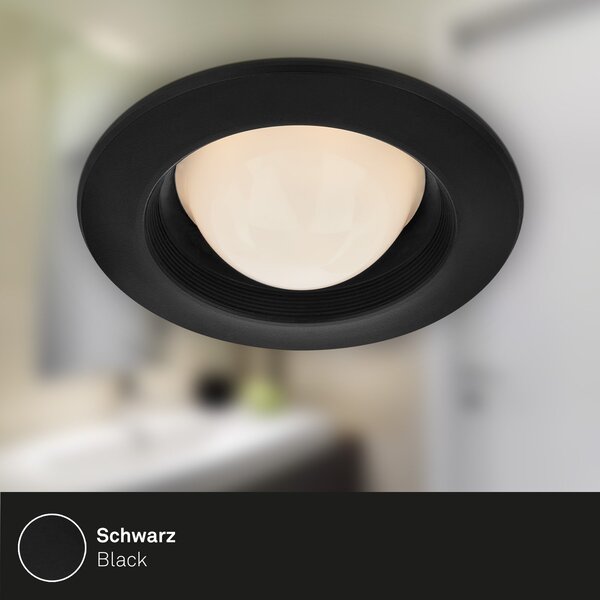 BRI 7056-035 LED vestavná svítidla sada, pr.9,5 cm, 3x LED, 3 W, 260 lm, černá - BRILONER