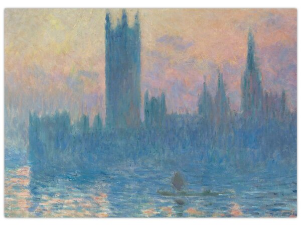 Obraz - Claude Monet, The Houses of Parliament, Sunset, reprodukce (70x50 cm)
