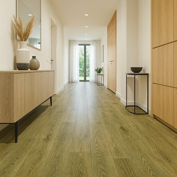 IVC Commercial, PVC podlaha - lino Logitex Ultimate 55 Stockholm T42, na míru, šíře 2m,4m, hnědá, filc, chodba / předsíň