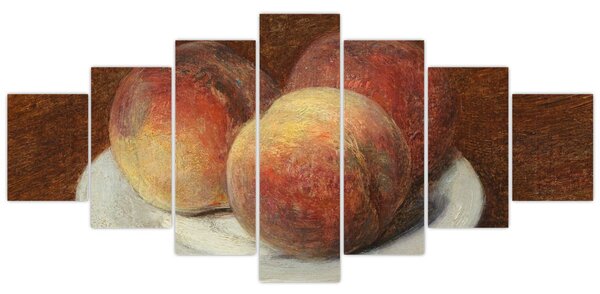 Obraz - Henri Fantin-Latour, Three Peaches on a Plate, reprodukce (210x100 cm)
