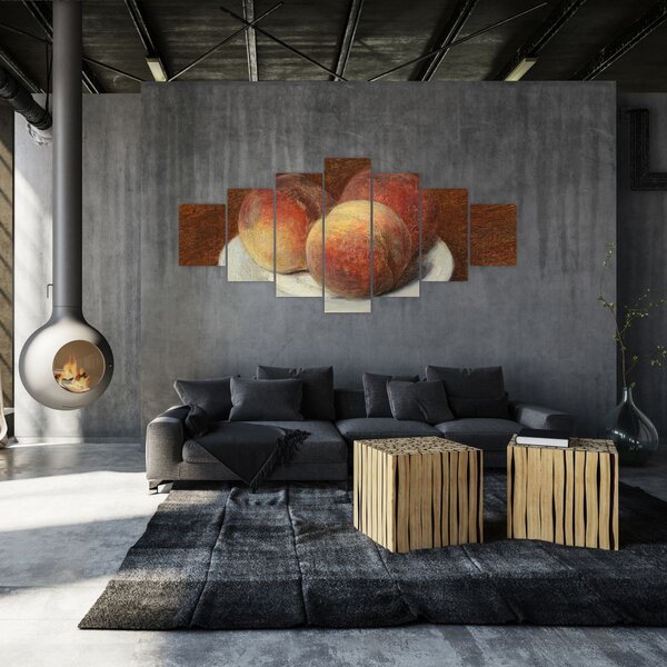 Obraz - Henri Fantin-Latour, Three Peaches on a Plate, reprodukce (210x100 cm)