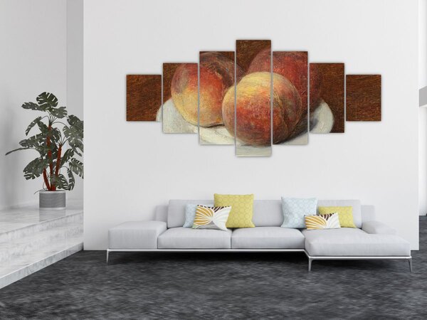 Obraz - Henri Fantin-Latour, Three Peaches on a Plate, reprodukce (210x100 cm)