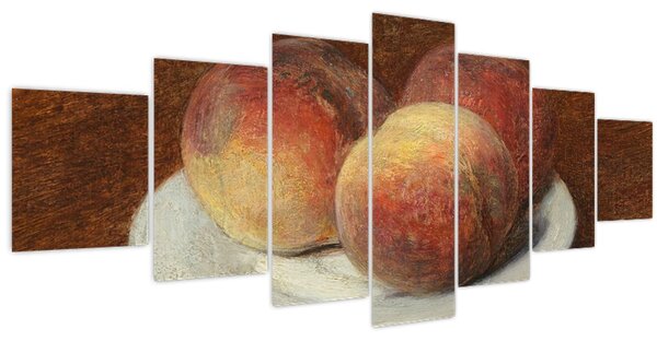 Obraz - Henri Fantin-Latour, Three Peaches on a Plate, reprodukce (210x100 cm)