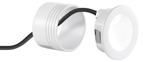 FAN INC-ONYX-R1C BCO Schodišťové světlo Onyx (kulaté, bílá) LED 2 W, 420 lm, 3000 K, IP54, 7,4 x 4,8 cm - FANEUROPE