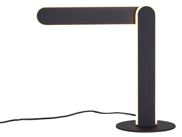 Designová stolní lampa černá vč. LED s 3-stupňovým stmíváním - Gate