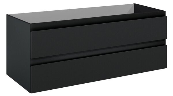 Oltens Vernal skříňka 120x45.6x47 cm pod umyvadlo závěsná černá 60019300