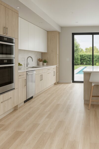Beaulieu International Group, PVC podlaha - lino Master X Premium 3801, na míru, šíře 4m, béžová, bez podkladu, chodba / předsíň