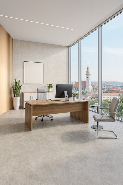 Beaulieu International Group, PVC podlaha - lino Master X Premium 3824, na míru, šíře 2m,4m, béžová, bez podkladu, chodba / předsíň