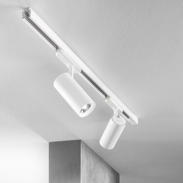 FAN LED-PLANE-W-30C 3‑fázový systém svítidlo PLANE hliník bílá LED 30 W 3000 K 3700 lm 160 x 180 cm - FANEUROPE