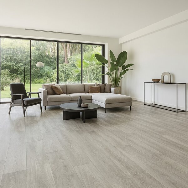 Beaulieu International Group, PVC podlaha - lino Master X Premium 3809, na míru, šíře 2m,4m, šedá, bez podkladu, chodba / předsíň