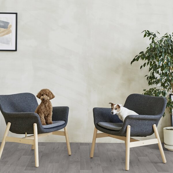 Gerflor, PVC podlaha - lino Flexar Nerok 1751 Timber Grey, na míru, šíře 2m,4m, šedá, bez podkladu, chodba / předsíň