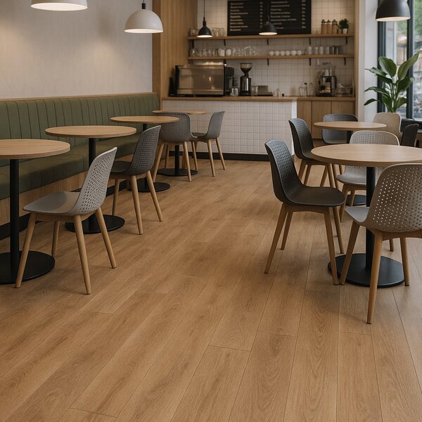 Gerflor, PVC podlaha - lino Flexar Nerok 0492 Timber Cabana, na míru, šíře 2m,4m, hnědá, bez podkladu, chodba / předsíň