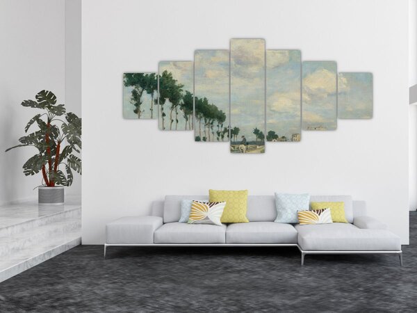 Obraz - Johan Barthold Jongkind, The Towpath, reprodukce (210x100 cm)