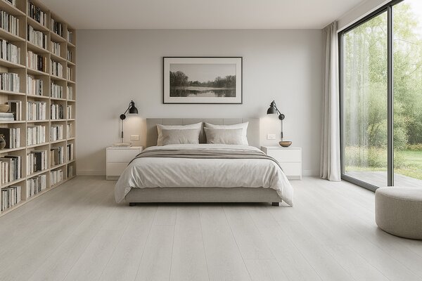 Lentex, PVC podlaha - lino Traffic 50 605-16 Beskidy Oak, na míru, šíře 2m,4m, šedá, bez podkladu, chodba / předsíň