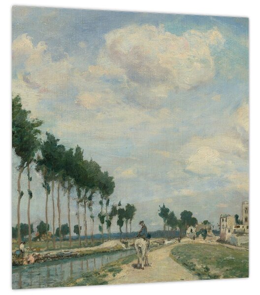 Obraz - Johan Barthold Jongkind, The Towpath, reprodukce (30x30 cm)