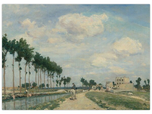 Obraz - Johan Barthold Jongkind, The Towpath, reprodukce (70x50 cm)