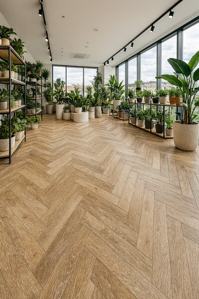 Gerflor, PVC podlaha - lino Flexar Nerok 0476 Noma Miel, na míru, šíře 2m,4m, hnědá, bez podkladu, chodba / předsíň